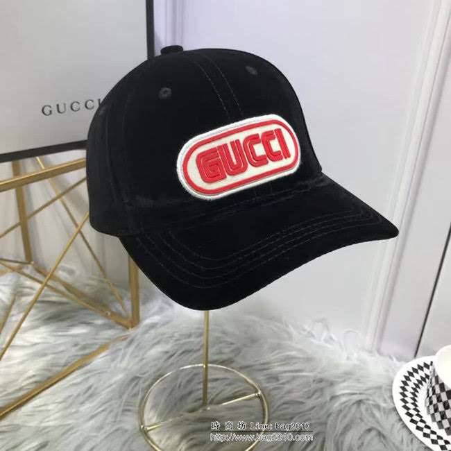 GUCCI古馳 爆款 NY聯名GUCCI古奇專櫃款經典絲絨棒球帽 6881907 LLWJ5794